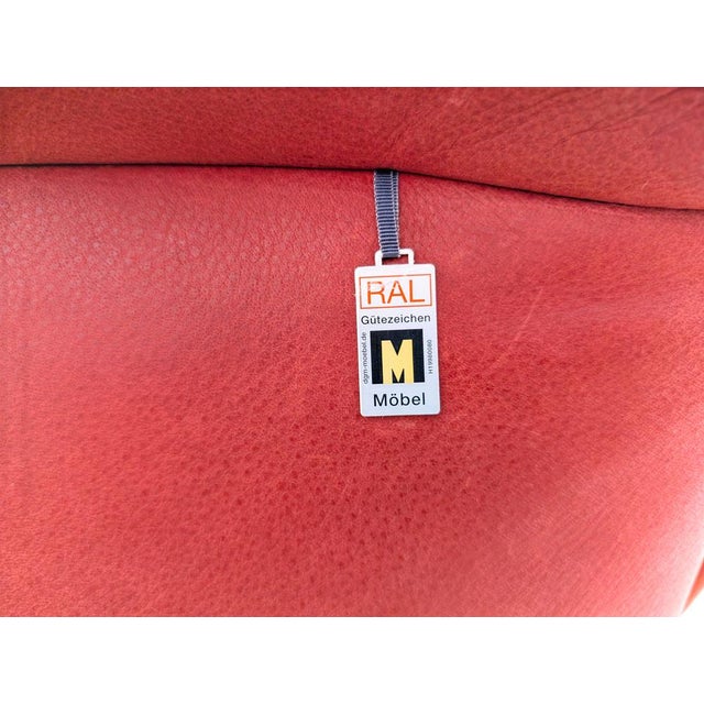 Free Motion 2-Seater Sofa in Oak and Red Leather from Koinor For Sale - Image 15 of 18