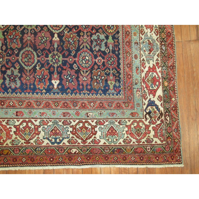Early 20th Century Persian Malayer Room Size Mini Khani Rug - 8'9" x 11'1" For Sale - Image 4 of 8
