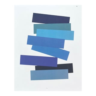 2009 Josef Albers the Interaction of Color Plate v-3-Blue For Sale