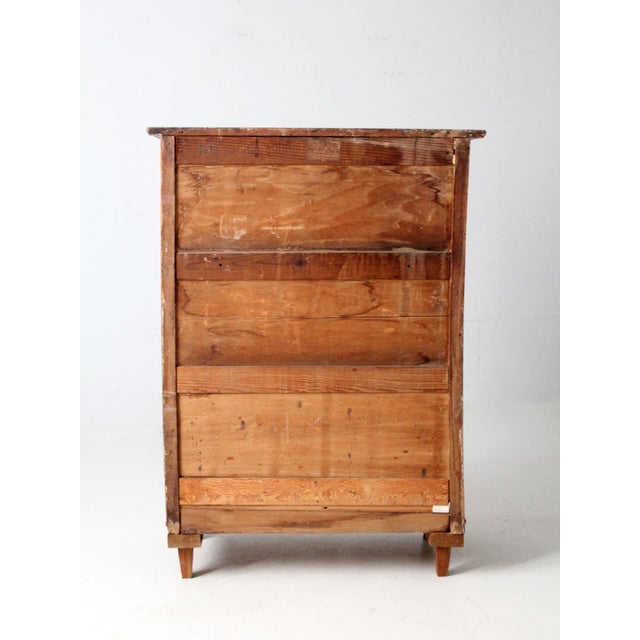 Antique Oak Highboy Dresser Spiegel Furniture Company For Sale - Image 11 of 15