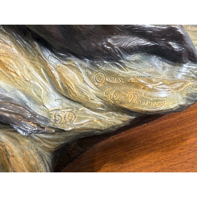 Chris Navarro “Range Rights” Bronze Sculpture – Limited Ed. 7/50 – Large Western Cowboy For Sale - Image 9 of 11