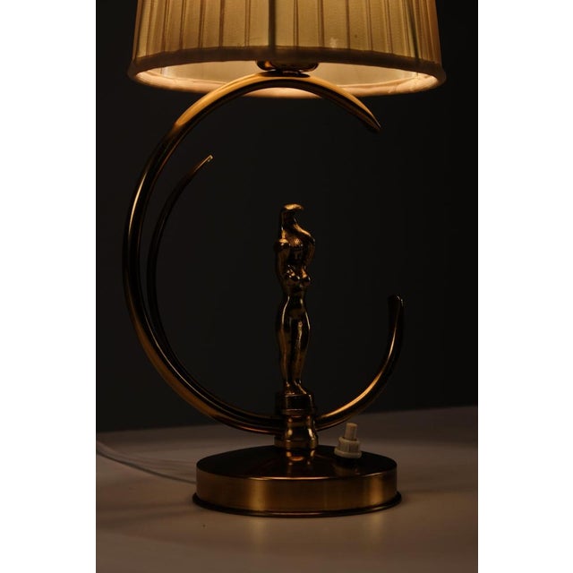 Swedish Moden Brass Table Lamp, 1950s For Sale - Image 3 of 8