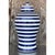 Vintage Contemporary Glazed Ceramic Striped Ginger Jar For Sale - Image 10 of 12
