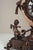 Classical Italian Mantel Clock and Candelabra Set For Sale - Image 4 of 5