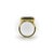 Gold 1990s 18k Gold Josephine Baker Banded Agate Intaglio Ring With Enamel and Rubies, Size 7 For Sale - Image 8 of 13