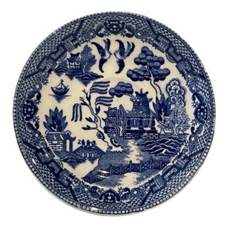 Antique Blue Willow Plate For Sale