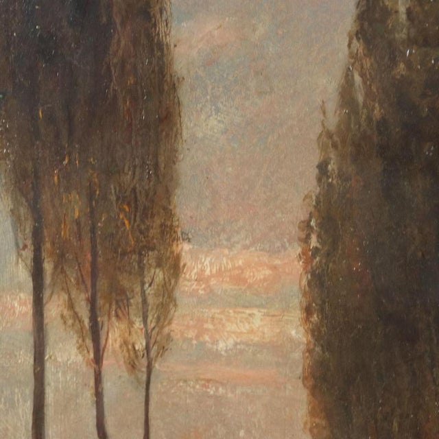 Cabutti, Alta Langhe Landscape Scene, Oil on Cardboard For Sale - Image 4 of 12