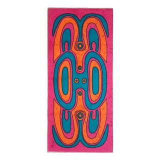 Mid-Century German Pop Art Screen-Printed Wall Hanging by Traute Sänger, 1970s For Sale