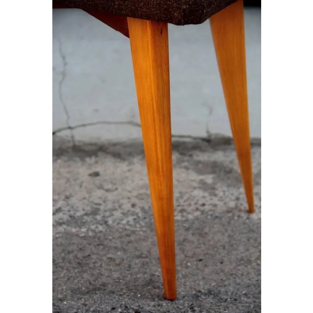 Italian Elm Stool, 1950s For Sale - Image 4 of 5