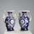 Ceramic Cobalt Blue Porcelain Vases, Set of 2 For Sale - Image 7 of 11
