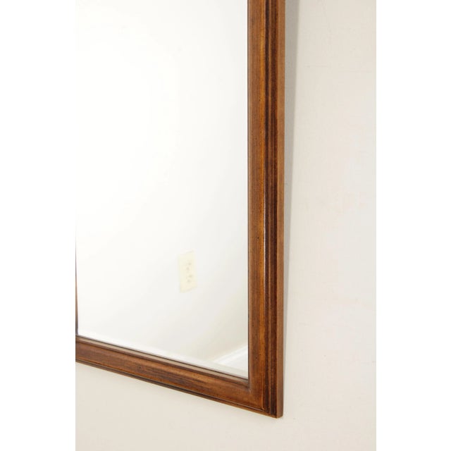 1970s Brandt Queen Anne Style Walnut Looking Glass Wall Mirror For Sale - Image 9 of 13