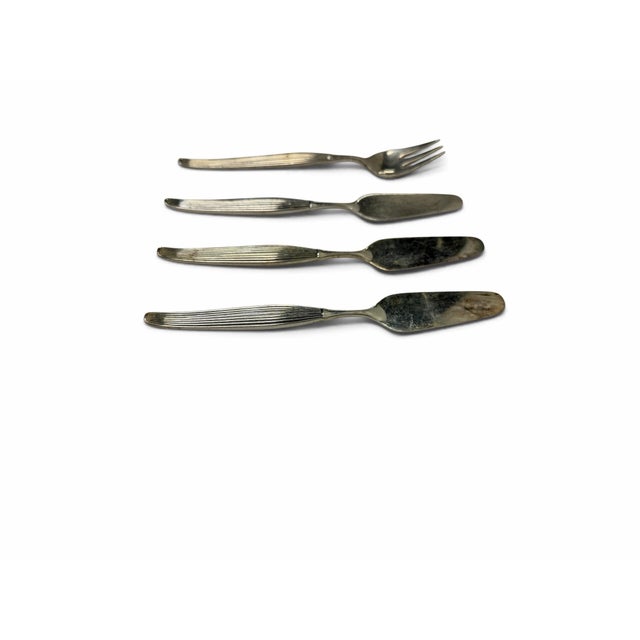 Frigast Vintage Mid-Century Danish Frigast "Savoy" Serving Fork & Spreaders - Set of 4 For Sale - Image 4 of 9