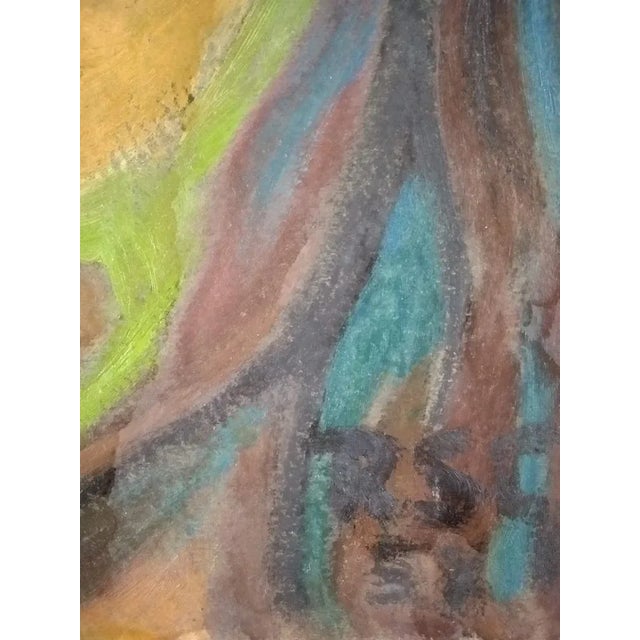 Gabino Rey Santiago, Portrait, 1958, Mixed Media on Paper For Sale - Image 4 of 5