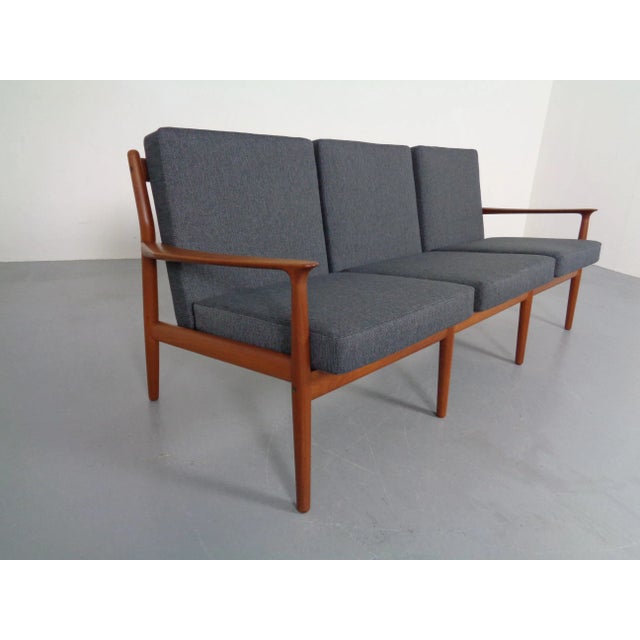 Brown Danish Teak Armchairs & Sofa by Svend Aage Eriksen for Glostrup, 1960s, Set of 3 For Sale - Image 8 of 18