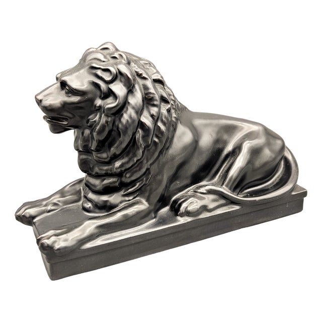 Vintage Ceramic Lion Figure, 1930s For Sale