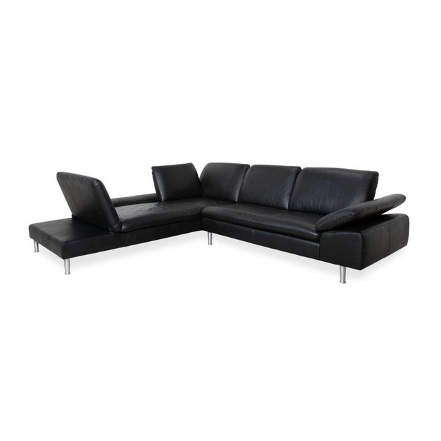 Loop Corner Sofa in Black Leather from Willi Schillig For Sale - Image 6 of 18