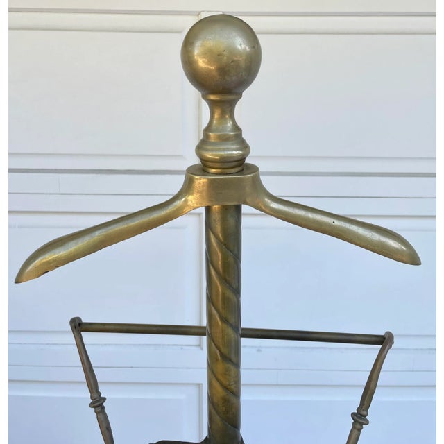 Early 20th Century Art Deco Solid Brass Gentleman's Valet For Sale In Los Angeles - Image 6 of 13