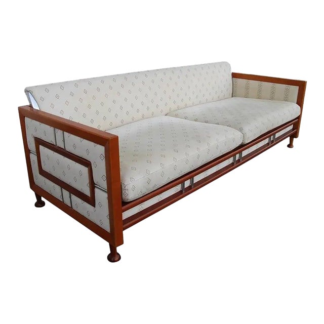 Mid 20th Century Teak Sofa From Spain For Sale