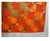 Mid-Century Modern Artist Original Mid-Century Op Art Silkscreen Orange Gold Geometric For Sale - Image 3 of 4