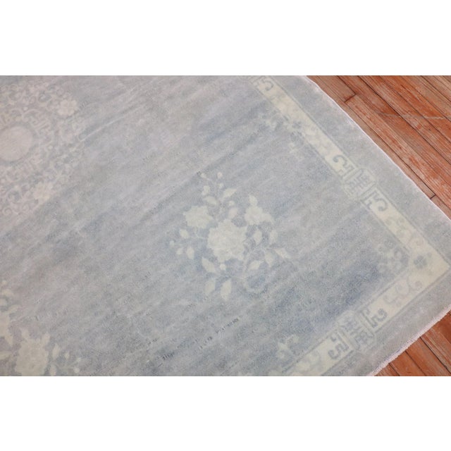 Light Blue Chinese Rug no. j3217 For Sale - Image 4 of 11