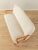 Brown Sofa in White Teddy Upholstery, 1950s For Sale - Image 8 of 9