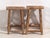 Antique Asian Stools in Elm, 1900s, Set of 2 For Sale - Image 4 of 11
