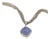 Mid 20th Century Rina Limor 18k White Gold Chalcedony Diamond Pendant Chain Necklace For Sale