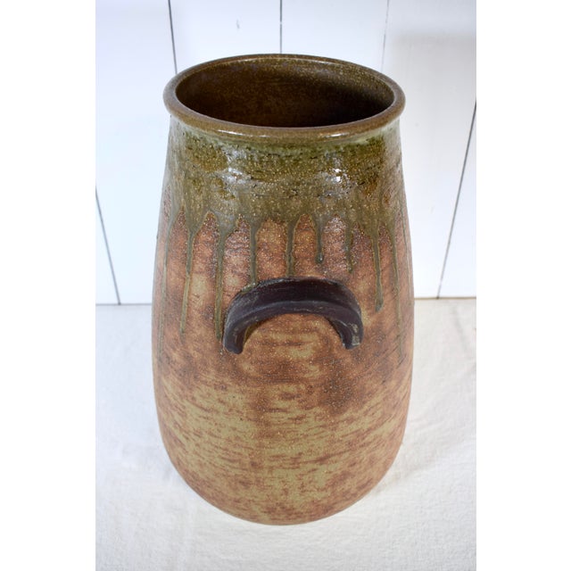 Mid-Century Modern Søholm Stentøj, Umbrella Stand or Large Vase, Bornholm, Denmark, 1950s For Sale - Image 3 of 12