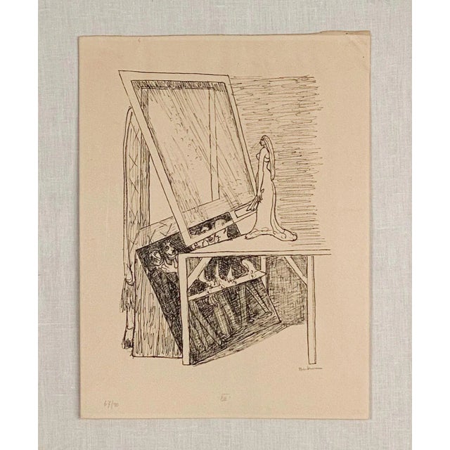 "Magic Mirror XIII", from "Day and Dream", by Max Beckmann, in MoMA collection. Marked 67/90.