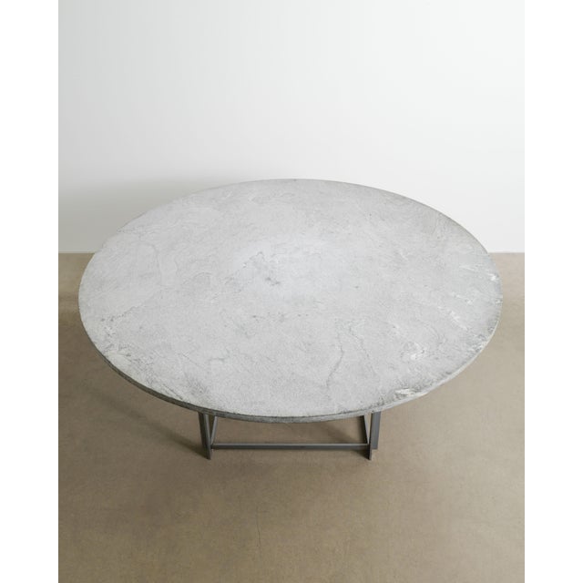 E. Kold Christensen Mid-Century Modern Danish PK54 Dining Table with Cipollini Marble Top by Poul Kjaerholm for E. Kold Christensen, 1960s For Sale - Image 4 of 10