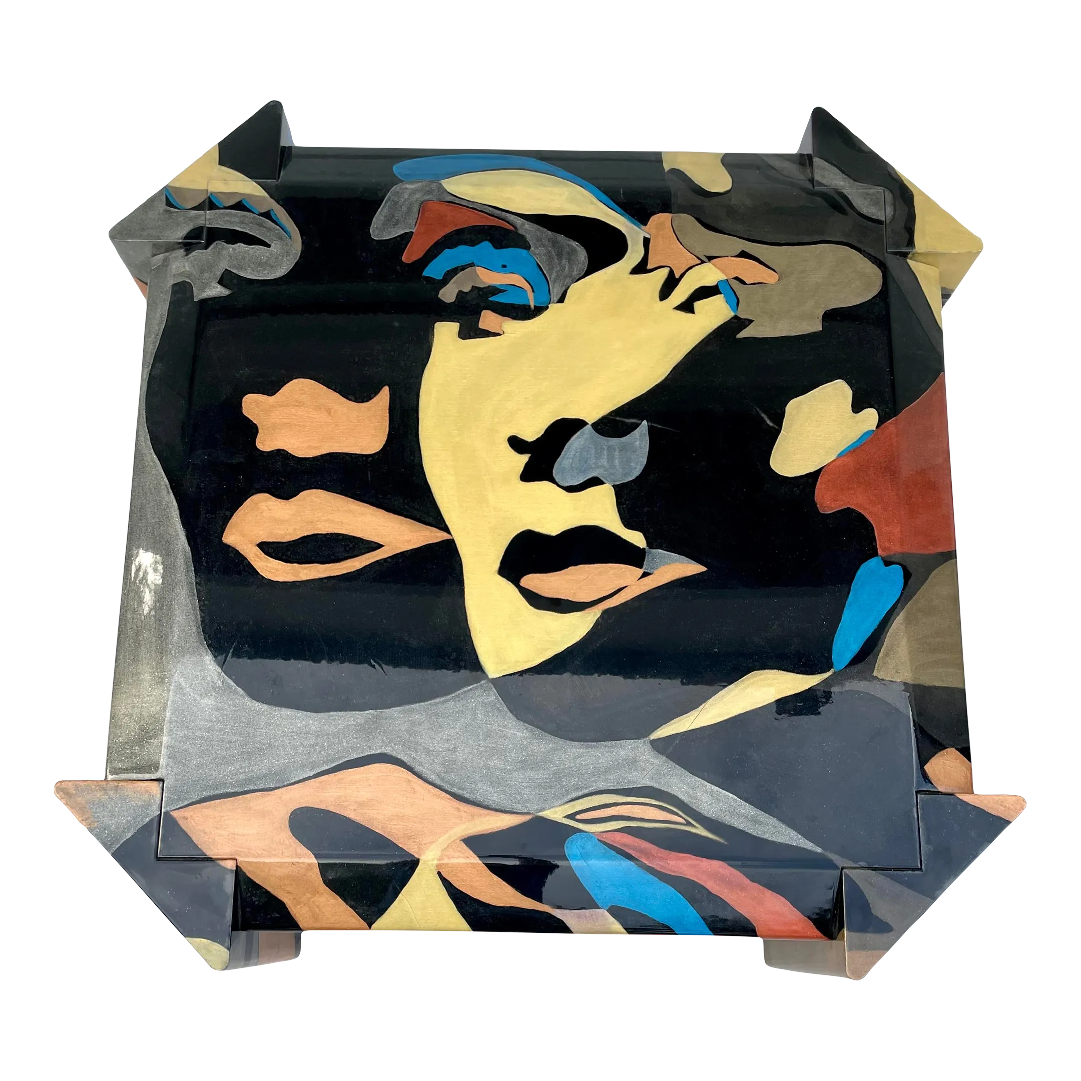 1993 Pop Art Signed Original Coffee Table by Robert Fischer | Chairish