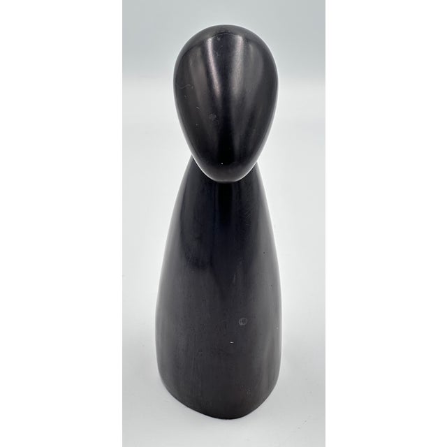 Vintage Modernist Carved Stone Sculpture For Sale - Image 4 of 6