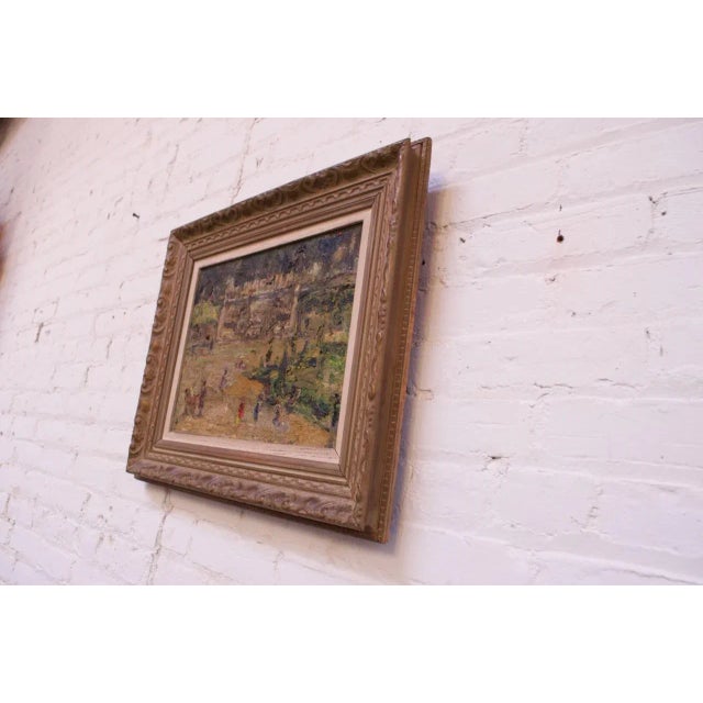 French Post-Impressionist "Jardins Des Tuileries" Oil on Canvas For Sale In New York - Image 6 of 13