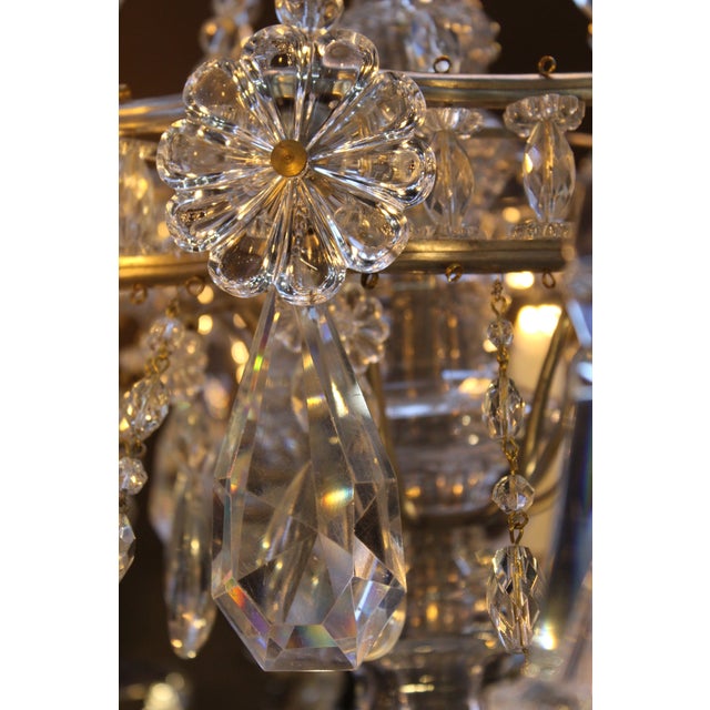 Antique Marie-Antoinette Style Chandelier in Crystal, 1890s For Sale - Image 12 of 15