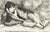 A lithograph, titled "8th St. Odalisque," by the American artist Marion Greenwood (1909-1970). This prints depicts a young...