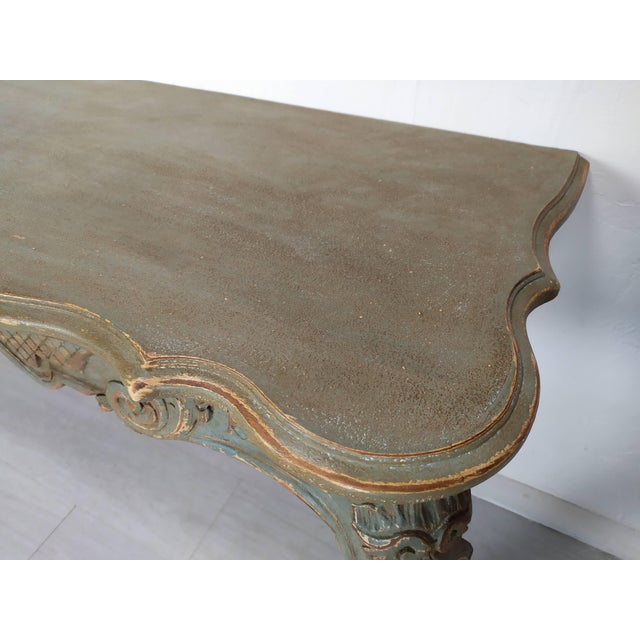 Louis XV Style Patinated Console Table, 1930s For Sale - Image 6 of 18