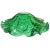 Late 20th Century Murano Vintage Green Controlled Bubbles Italian Art Glass Flower Shaped Decorative Ashtray Bowl For Sale - Image 5 of 7