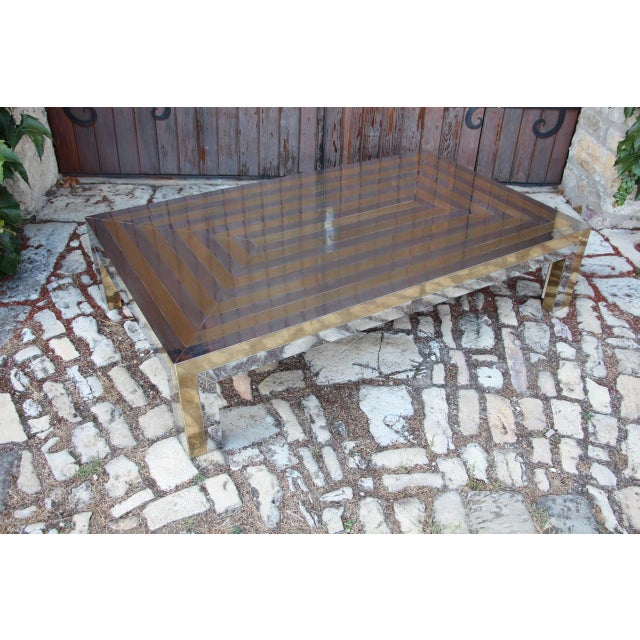 Large Coffee Table by Maison Jansen, 1970s For Sale - Image 6 of 12