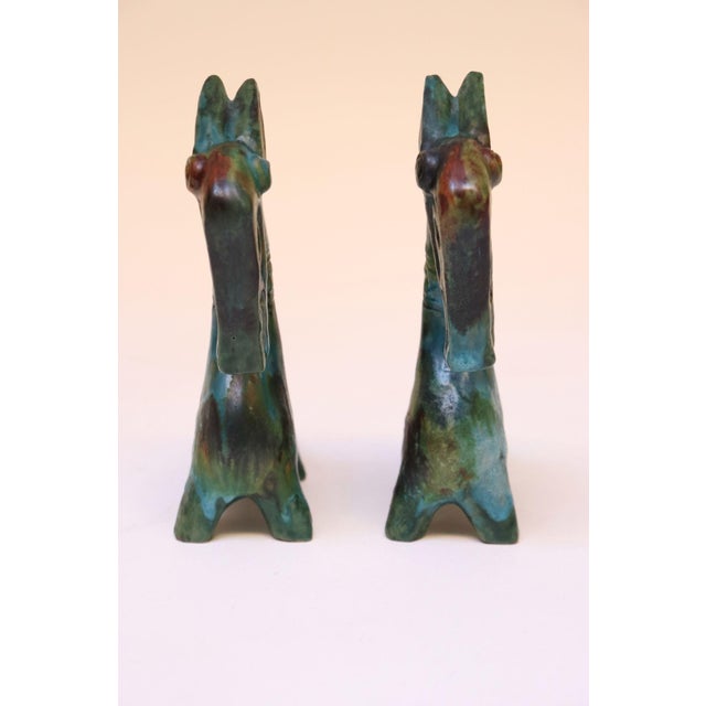 Mid-Century Modern Pair of Italian Modernist Sea Garden Ceramic Horses by Alvino Bagni for Raymor For Sale - Image 3 of 12