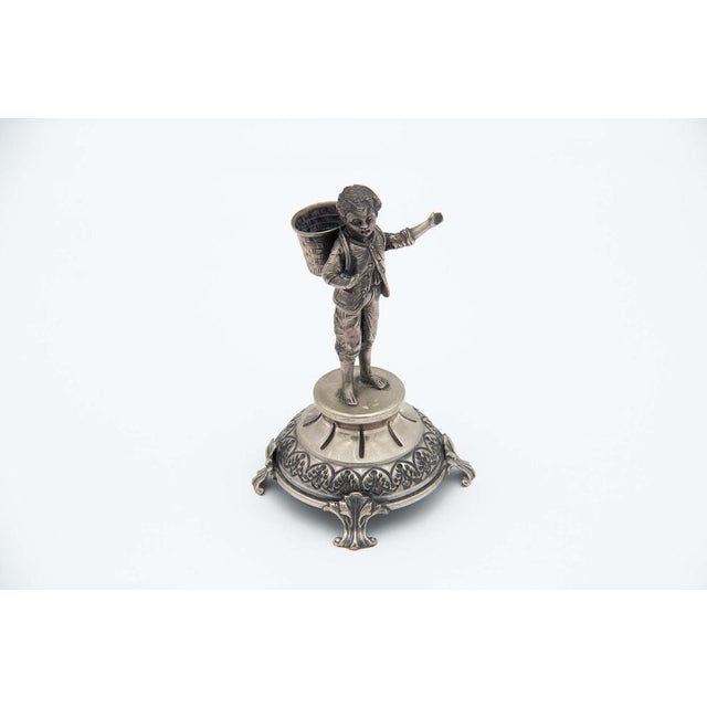 Silver Toothpick Holder For Sale - Image 6 of 6