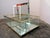 Vintage Italian Crystal Coffee Table with Brass Details For Sale - Image 4 of 11