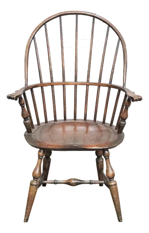 Late 20th Century Warren Chair Company Sack Back Windsor Arm Chair