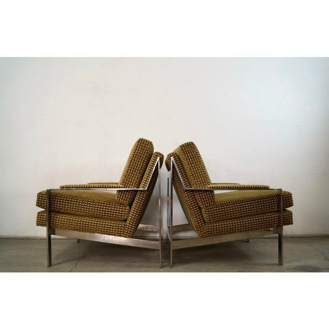 2010s Mid-Century Modern Milo Baughman Style Lounge Chairs - A Pair For Sale - Image 5 of 12