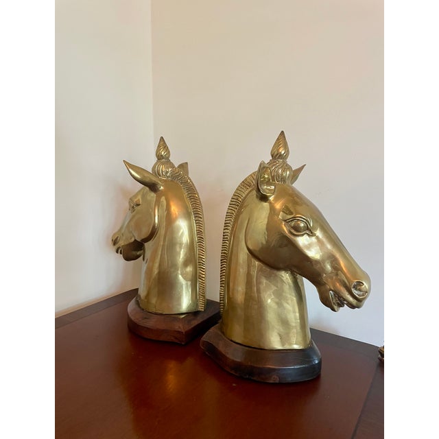 Beautiful on their own or on a bookcase. Rare to find these with this particular horse mane style..