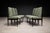 Cimo, Brazil, 1950s — Set of 8 Dining Chairs in Hardwood With Dusty Olive Mohair & Jacarandá Backs (2 Armchairs + 6 Side Chairs) For Sale - Image 11 of 16