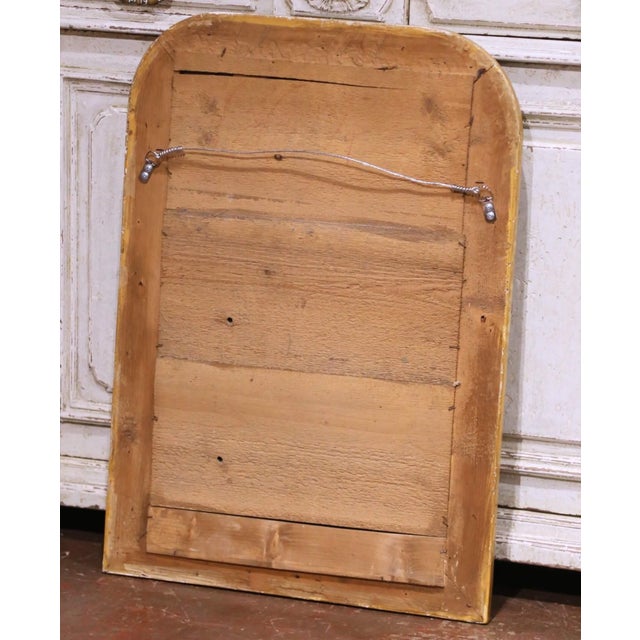 19th Century French Louis Philippe Gilt Mirror With Rounded Corners For Sale In Dallas - Image 6 of 6