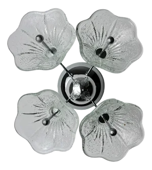 Flower Sputnik Wall Lamp in Murano Glass, Italy, 1970s