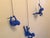 Blue Climbing Man Wall Art For Sale - Image 4 of 4