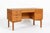 Mid Century Danish Modern Oak Wood Writing Desk 1960s For Sale - Image 17 of 17