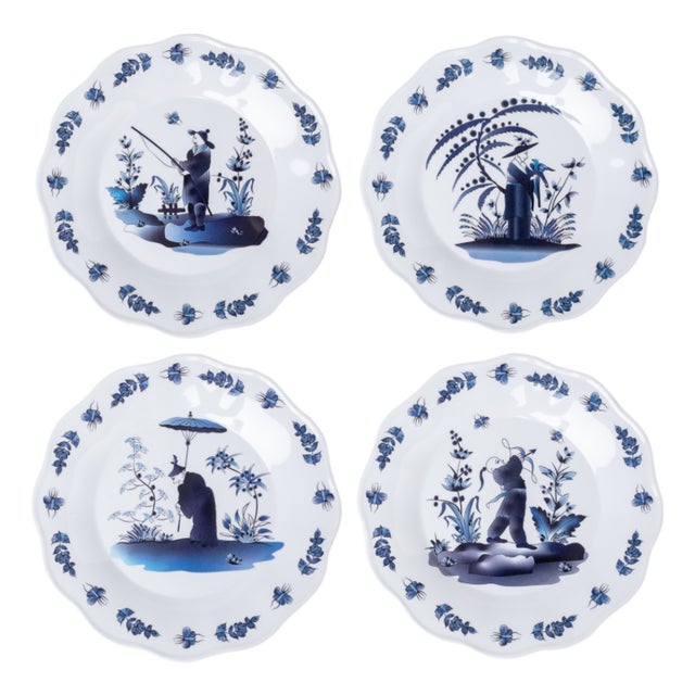 Figurine Melamine Salad Plates, Set of 4 For Sale